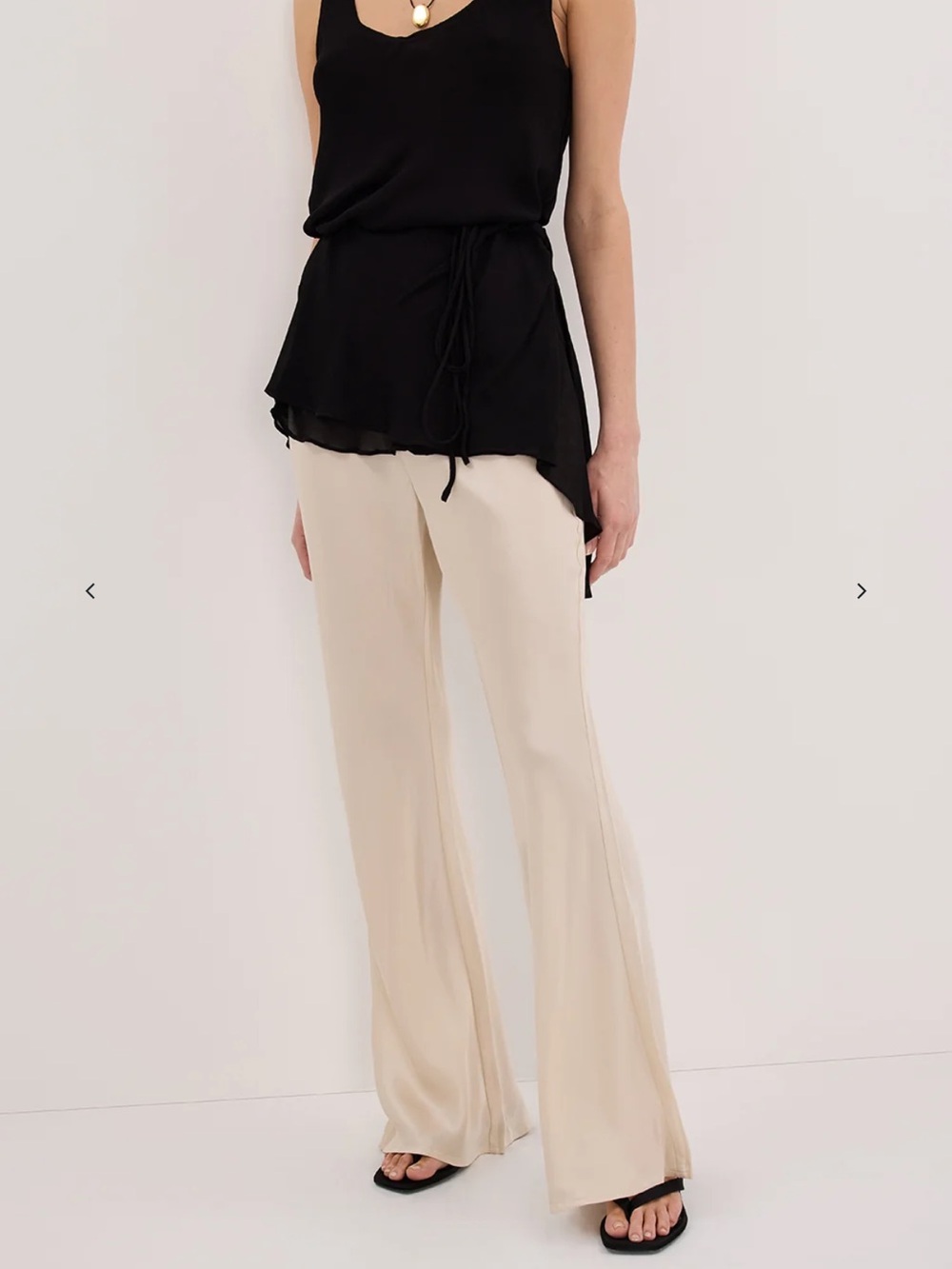 DISSH Kyra Silk Bias Pants - Sandstone